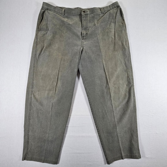 Cabela's Other - Cabelas Canvas Work Pants Mens 48 Regular Olive Grey USA Heavy Duty Rugged
